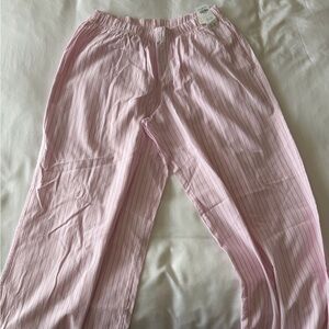 TAGS ON Hollister Pink Striped boxer Pants